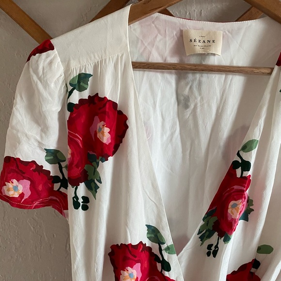 Sezane Anastasia Dress in Peonie print - Picture 4 of 4
